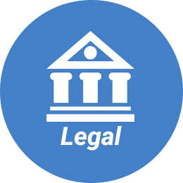 Legal field icon within the internship program